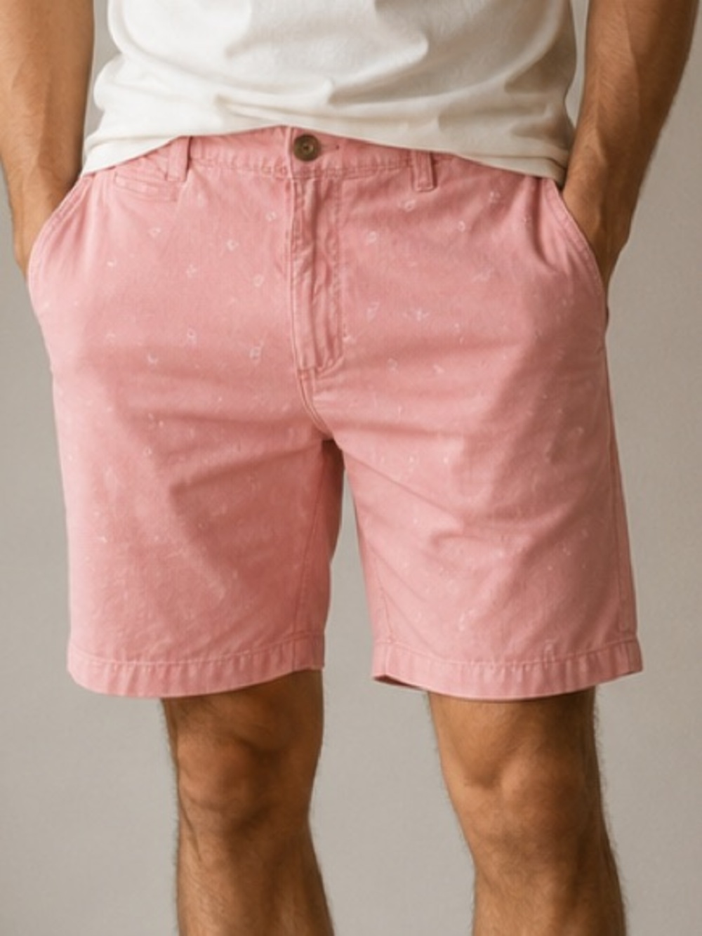 Bluenotes Pink Sailboat Print Chino Shorts Men’s Size 30 Preppy Summer